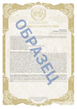 Образец Приложение к СТО 01.064.00220722.2-2020 Черногорск Сертификат СТО 01.064.00220722.2-2020 